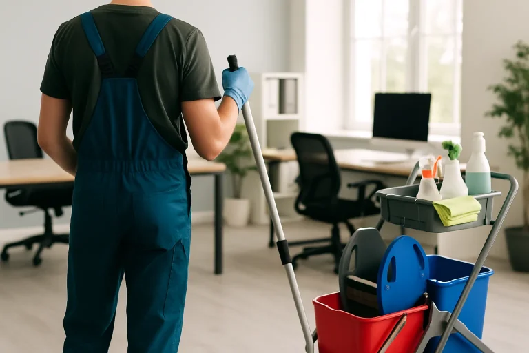Professionnels du nettoyage nettoyant un appartement à Mazingarbes avec des équipements modernes.